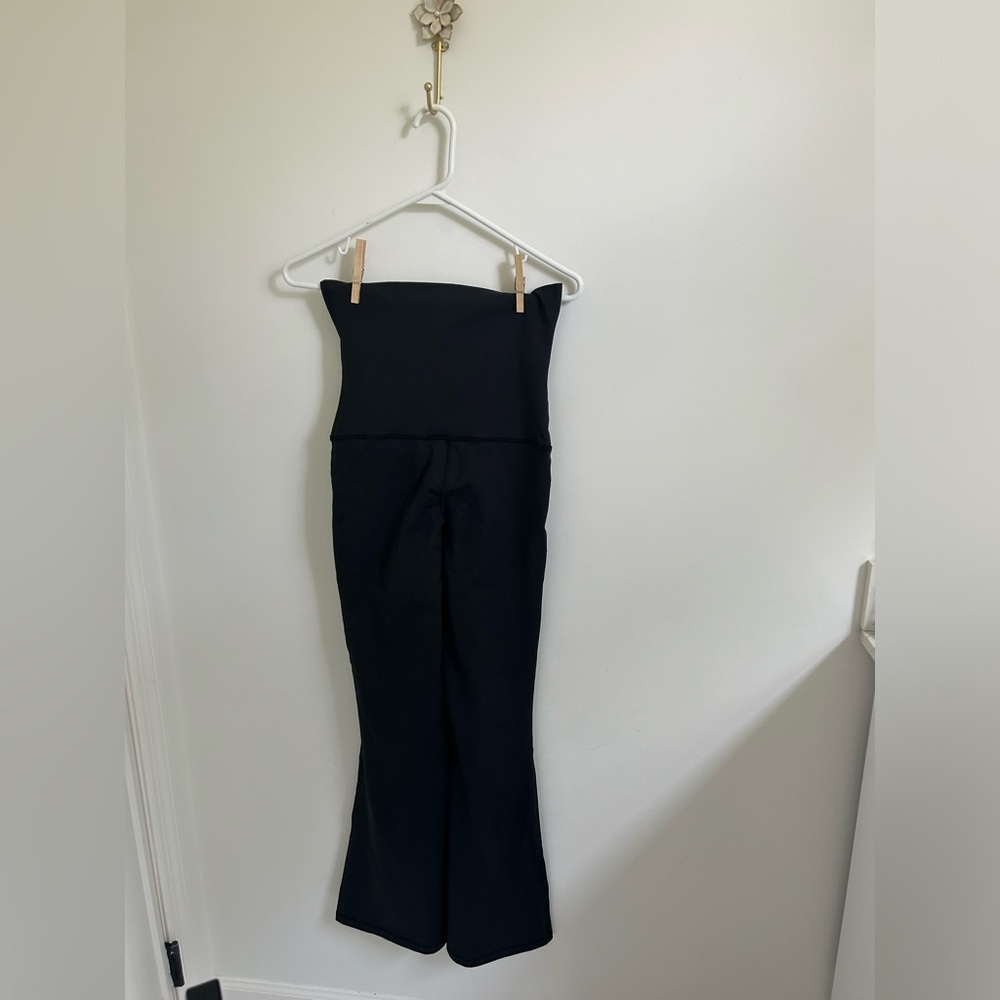 black aerie pullover flare leggings